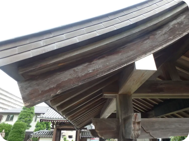 木部あく洗い及び保護剤塗布作業